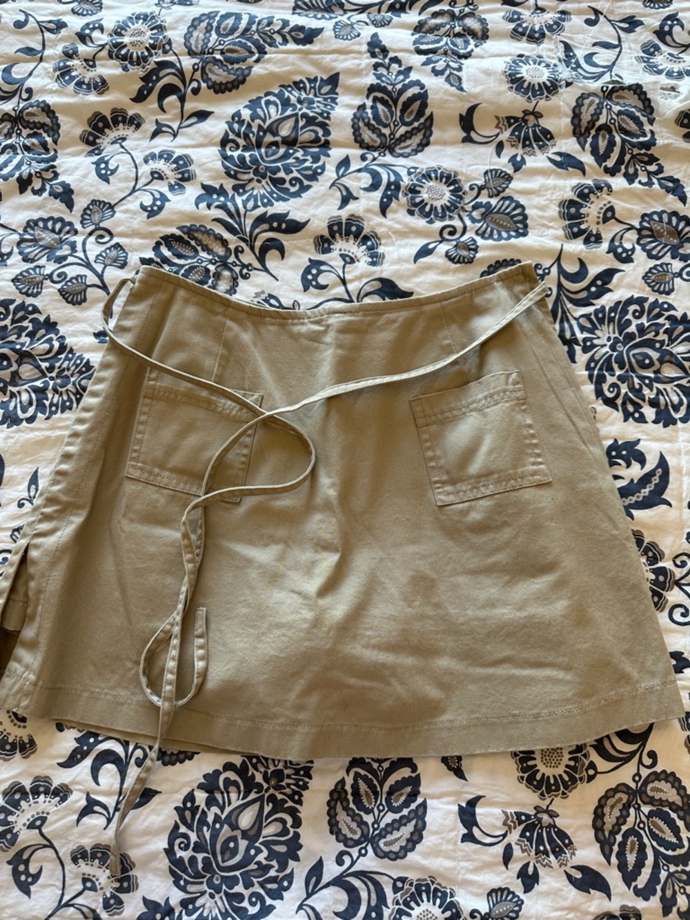 Vintage Khaki Mini Skort